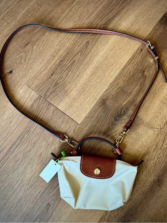 Longchamp Handbags - “Longchamp” Women’s Crossbody Bag in Cream and Brown - Classic Everyday Style